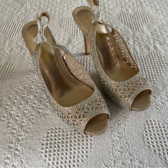 Dream Pairs Shoes - Dream Pairs Sparkle Rhinestone Heels (9.5)